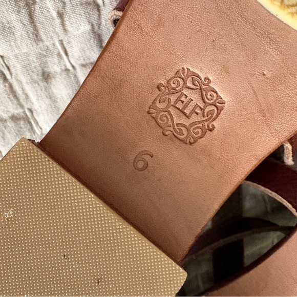 Bali ELF Riviera Woven Leather Flats in Vintage Caramel size 6 - Picture 4 of 6